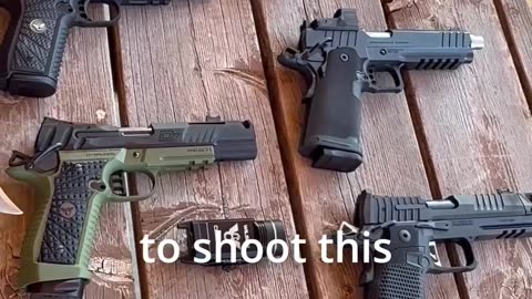 Tim has a table full of "Gucci guns" and is looking forward to reviewing them