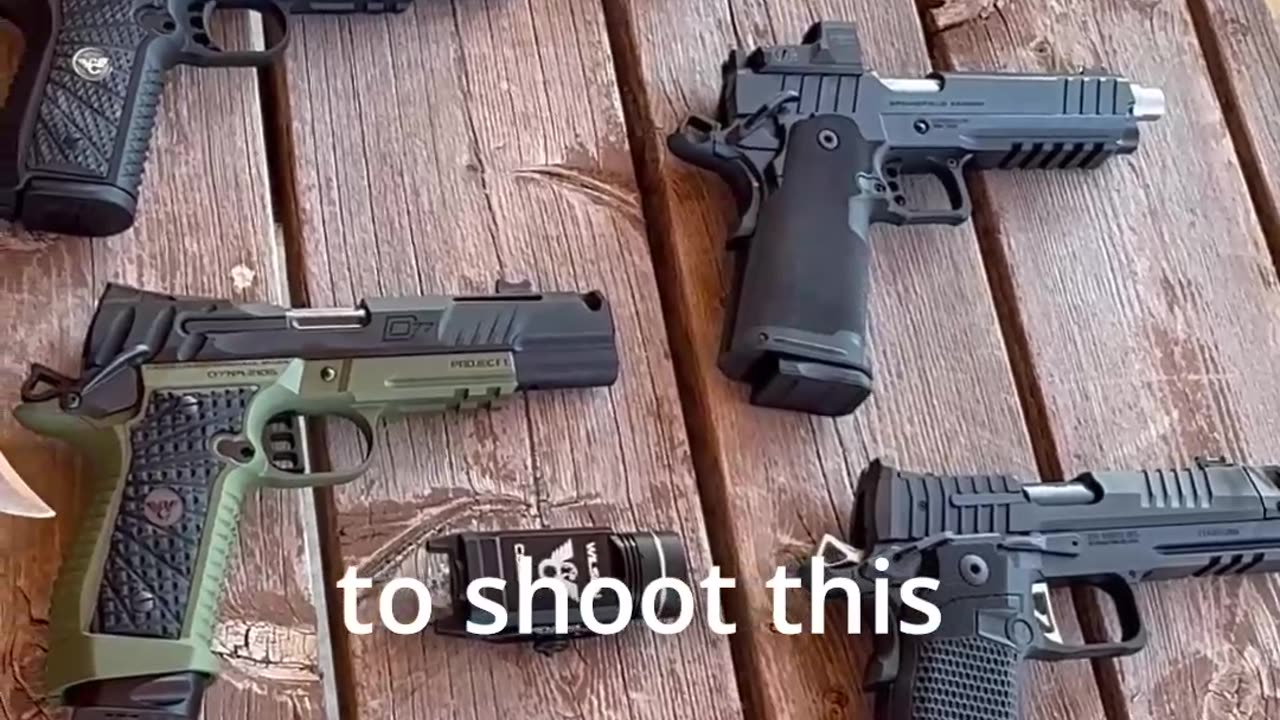 Tim has a table full of "Gucci guns" and is looking forward to reviewing them
