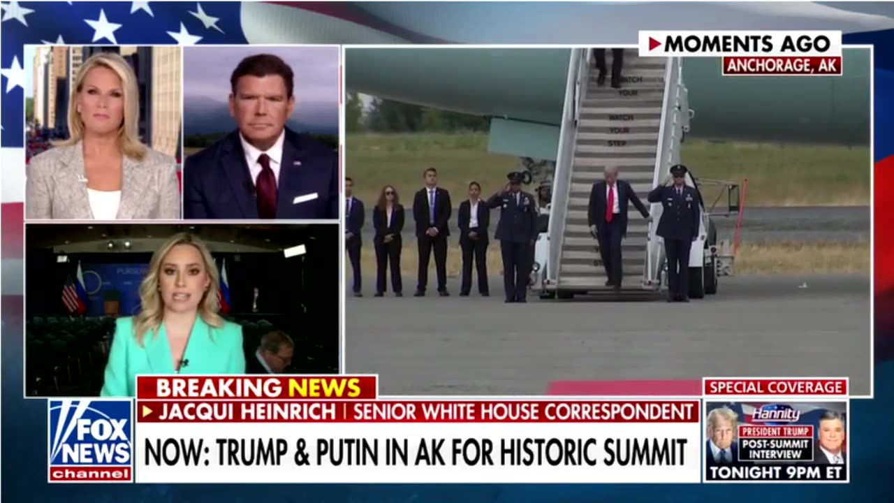 The Trumpster and putrid in Alaska on Fox Aug 15 2025