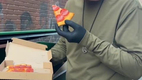 LEVI EATS PIZZA FROM THE DUMPSTER
