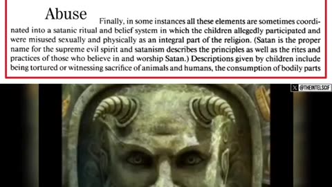 THE MAINSTREAM HINTS AT SATANIC RITUALISTIC ABUSE
