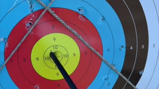 🏹 Slow Motion Bullseye | Barefoot Bushcraft Archery in Niagara
