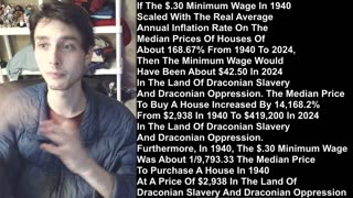 If The $.30 Minimum Wage In 1940 Scaled With Average Annual Inflation Rate Then It Would Be $42.50