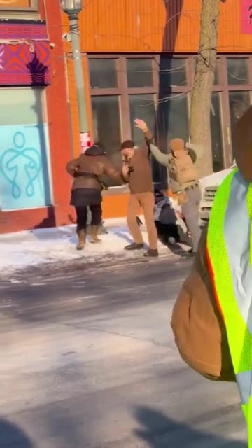 Another angle shows the federal agent involved shooting in Minneapolis, Minnesota.