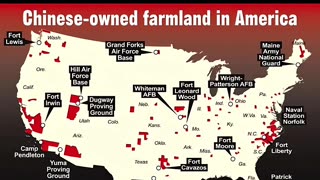 Map Shows Chinese-Controlled Land Around U.S. Bases