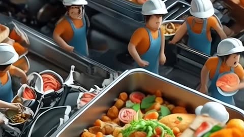 Tiny people enjoying food baths! 🍲🥘 #miniatures #foodie
