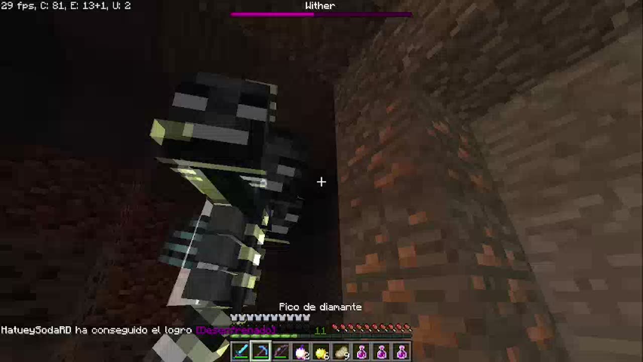 Mato al Wither por primera en un jugador!