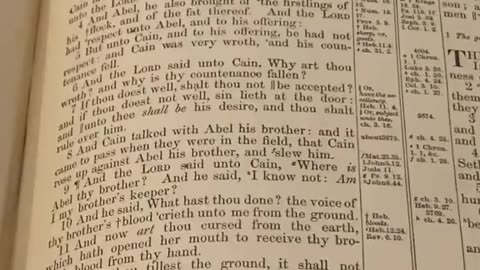 An old 1885 Bible, uncovering so many hidden truths about Genesis.