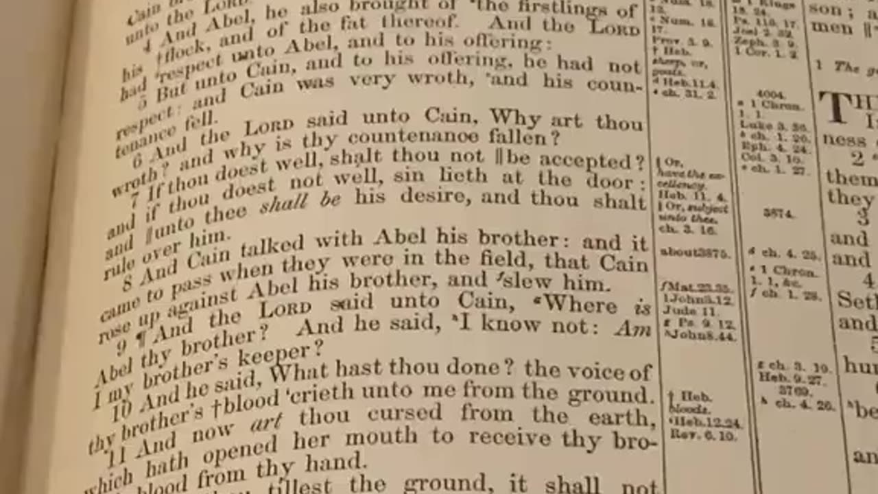 An old 1885 Bible, uncovering so many hidden truths about Genesis.