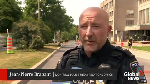 Man arrested after vehicle crashes through front door of RCMP office in Montreal