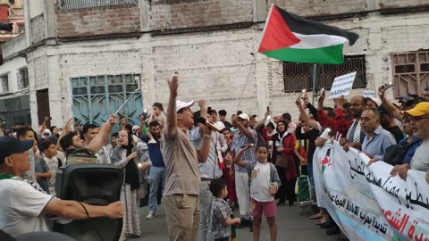 مسيرة شعبية بطنجة دعما لقافلة الصمود لكسر الحصار عن غزة 15 06 2025 اذا الشعب يوما أراد الحياة