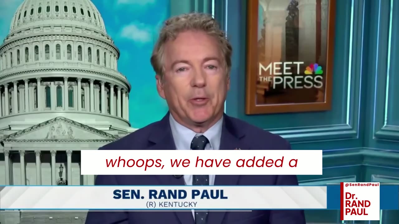 Dr. Rand Paul calls for principled leadership, restraint abroad, and accountability at home on MTP