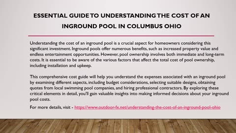 pool cost ohio