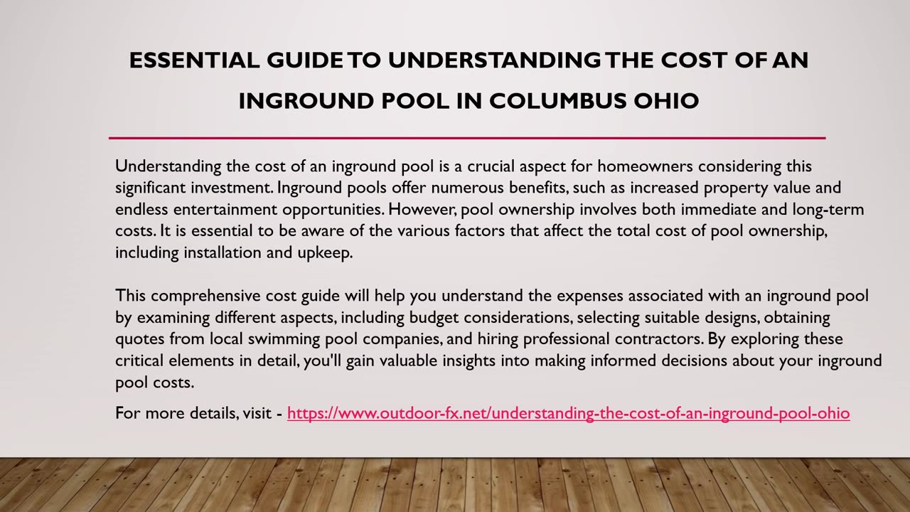 pool cost ohio