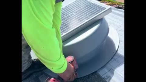 Solar Attic Fan Installation