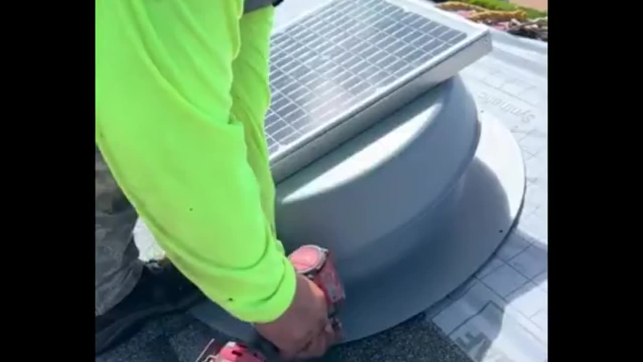 Solar Attic Fan Installation