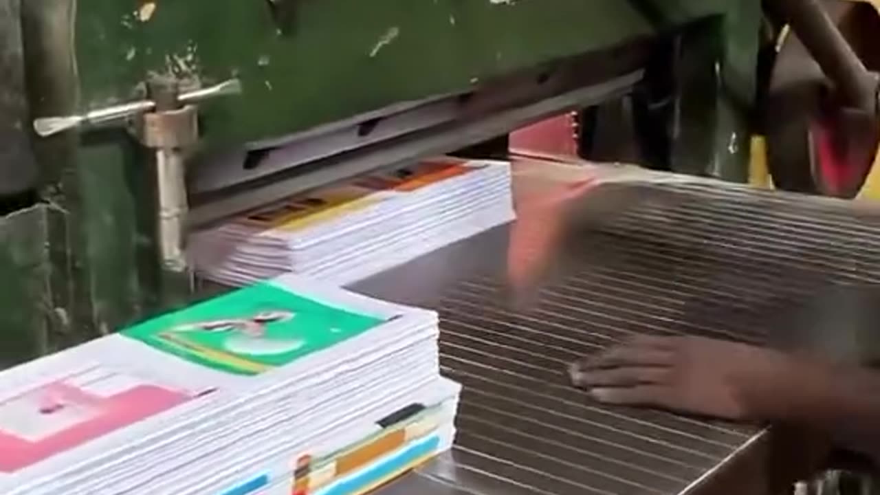 Note book manufacturing video..