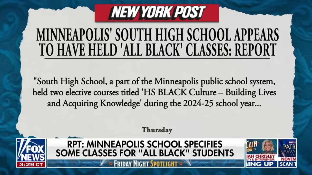 It has been revealed that Minneapolis public high schools are segregating students by race,