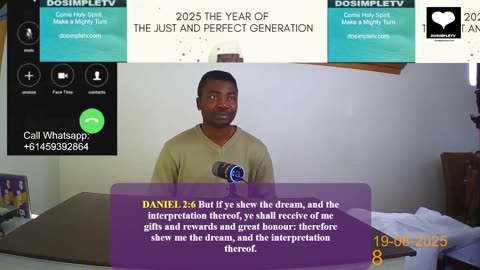 Understanding dreams require wisdom. Ask Me Call 8/100 || 19-08-2025 || DosimpleTV