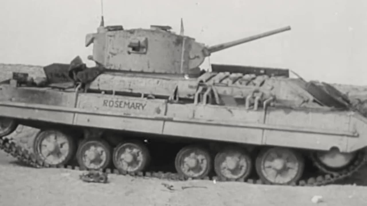 88mm Flak guns target British armor near Mersa Matruh in Egypt in 1942