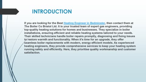 Looking for the best Heating Engineer in Bedminster