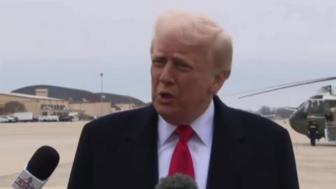 President Trump takes questions before departing for Florida