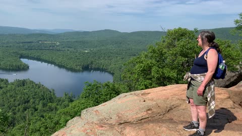 View of Squam Lake from Summit of Rattlesnake Mountain