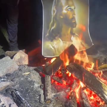 They enjoy burn portraits of Jesus Christ.