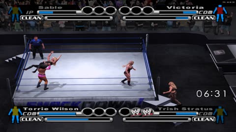 Sable & Torrie Wilson vs Trish Stratus & Victoria | WWE SmackDown Divas Tag Team Match