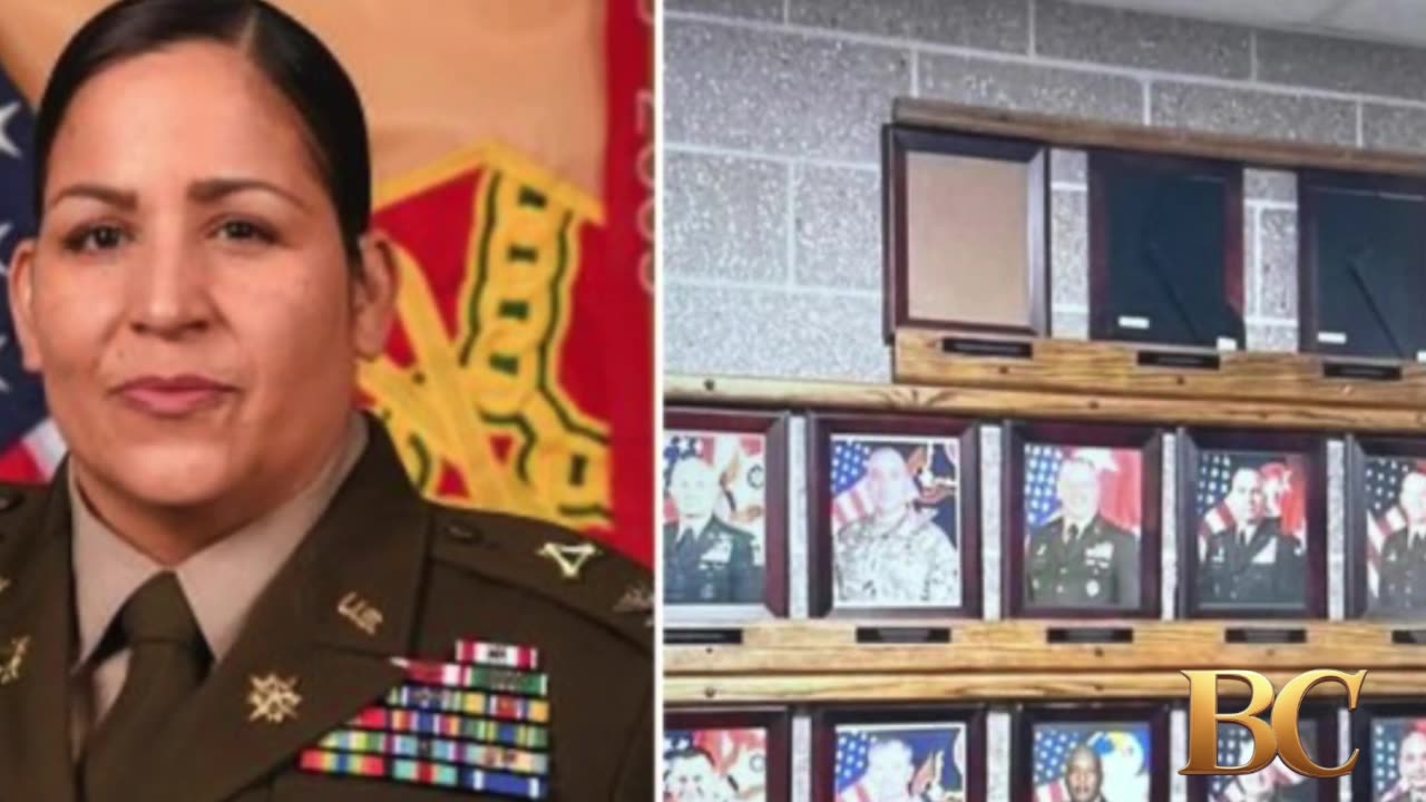 US army suspends commander after Trump and Hegseth portraits flipped to face wall