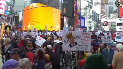 Breaking: This is Times Square right now 🫶 New York No Kings