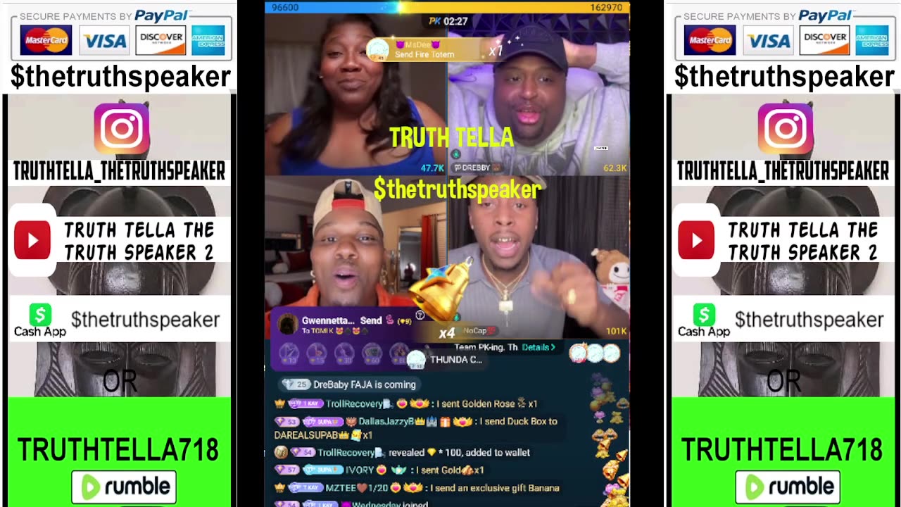 QUEEN TOMIKAY MONDAY NIGHT TEACAP & TEAM PK WITH DREBABY & DAREALSUPABIHH PT. 1