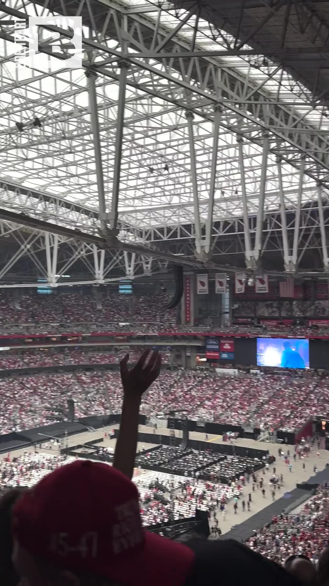 Stadium Begins to Fill Up Long Before Charlie Kirk Memorial Begins