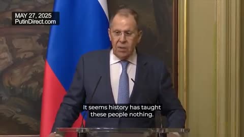 Lavrov: Europe has once again | history, it seems, has taught them nothing.