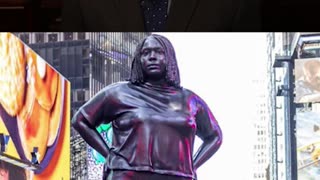 12-foot Tall Statue Erected in Times Square “confronts preconceived notions of identity”