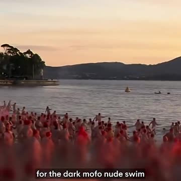 Nudes brave icy waters for Dark Mofo Nude Swim in Hobart - 7NEWS Australia