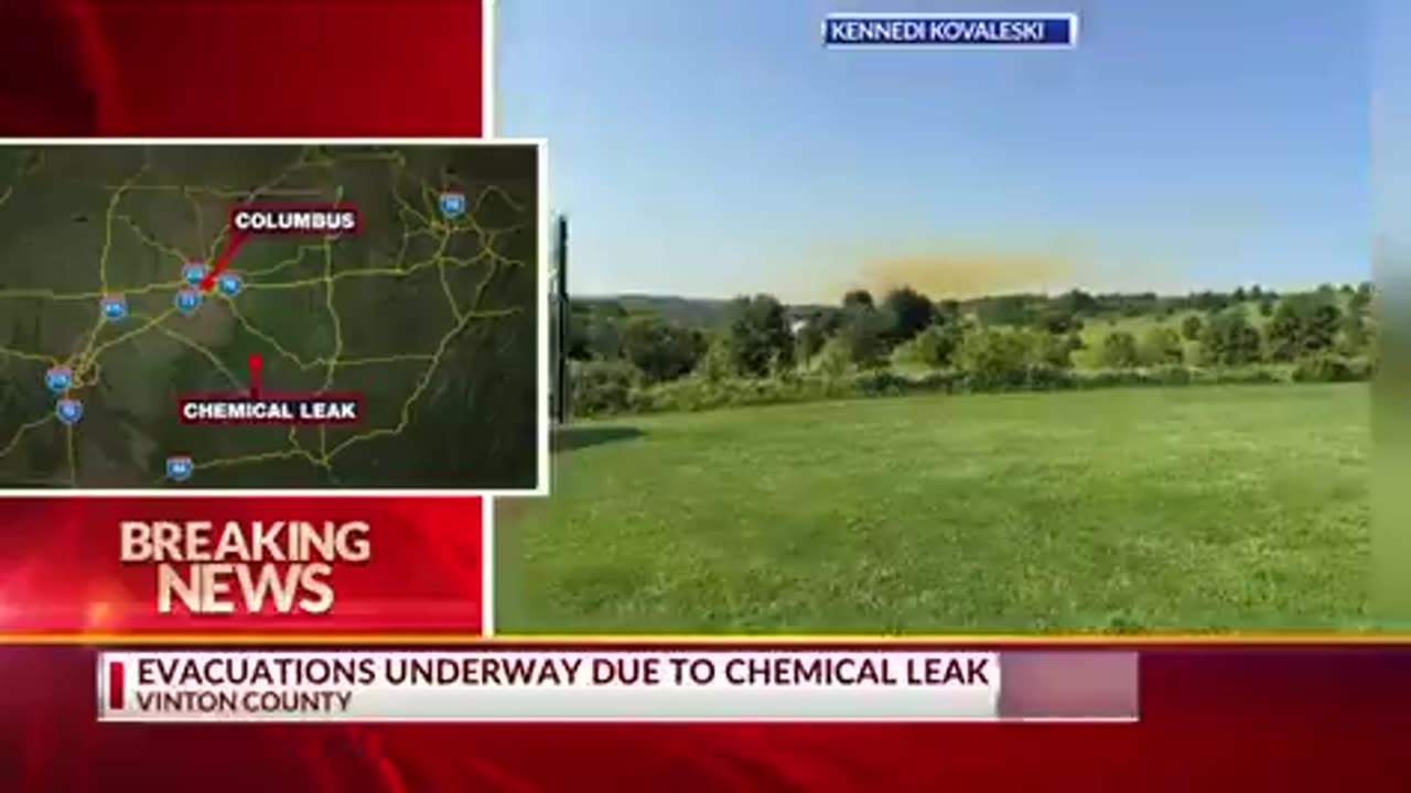 Chemical Leak at EXPLOSIVES PLANT in Vinton County, Ohio
