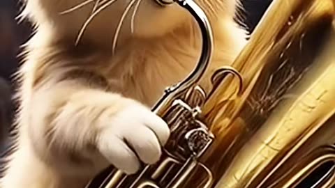 #AI #cat #tuba #cover #instrumental #entretenimiento