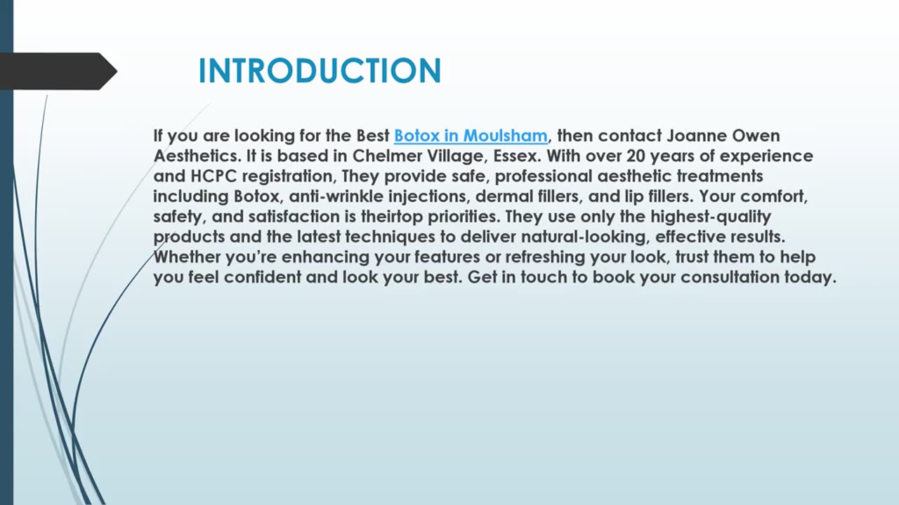 Looking for the best Botox in Moulsham