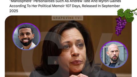 Kamala Harris Blames Loss Of Young Male Support In 2024 On Online "Manosphere" Figures Like Tate.