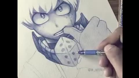 Anime Character Drawing | Watch the Full Creative Process!"