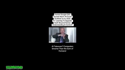 Former Google CEO| Sounds Alarm |AI Could Out Think Us By 2026