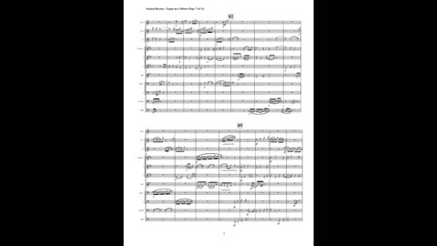 Richard Strauss – Fugue in A Minor (Brass Octet + Piccolo & 2 Flutes)