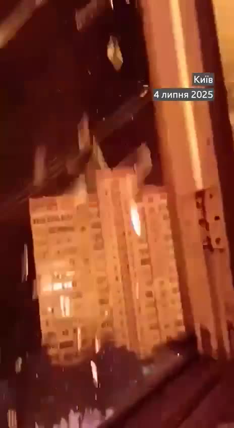 A drone launched by the Russian army exploded tonight