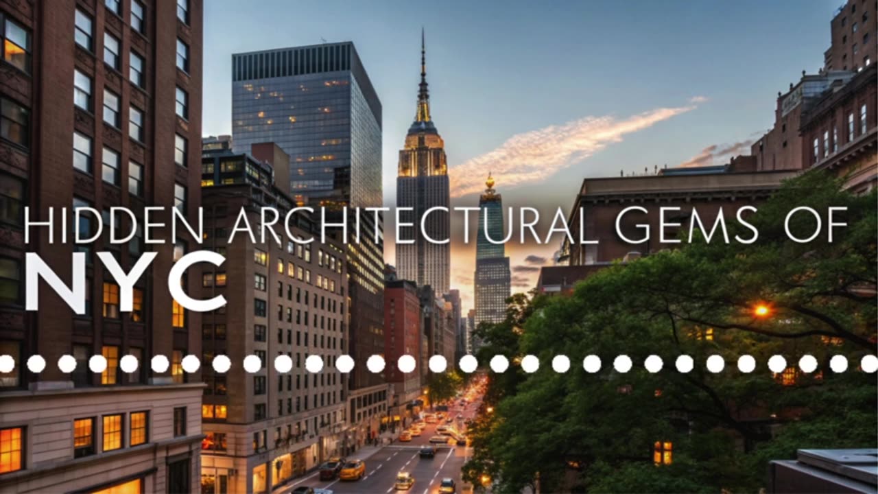 Hidden Architectural Gems of NYC: New York City is renowned for its iconic skyscrapers.