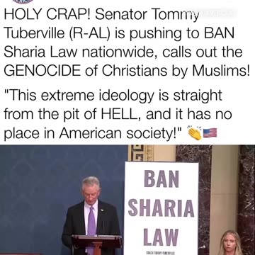 Bill To Ban Sharia Law Nationwide