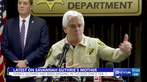 Nancy Guthrie case: Sheriff says camera alert "detects a person," but video not available