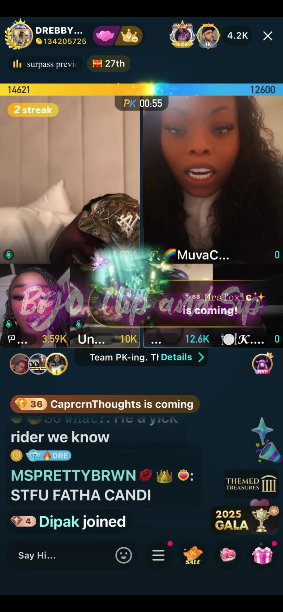 Team PK DreBaby Liyah Unknown MuvaCandy Ms Diverse Finesse KOB 12/7/25 #bigoclipandsip