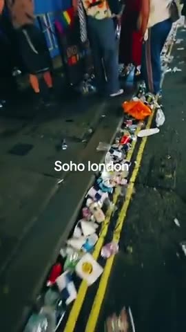 London has been turned into a crap hole with garbage all over the streets