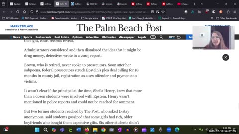 What did Royal Palm High School know about Epstein?
